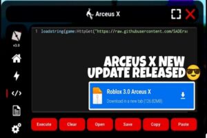 Arceus X Mod Apk Free Download Latest v1.4.1 [Robux Menu Mod] 1